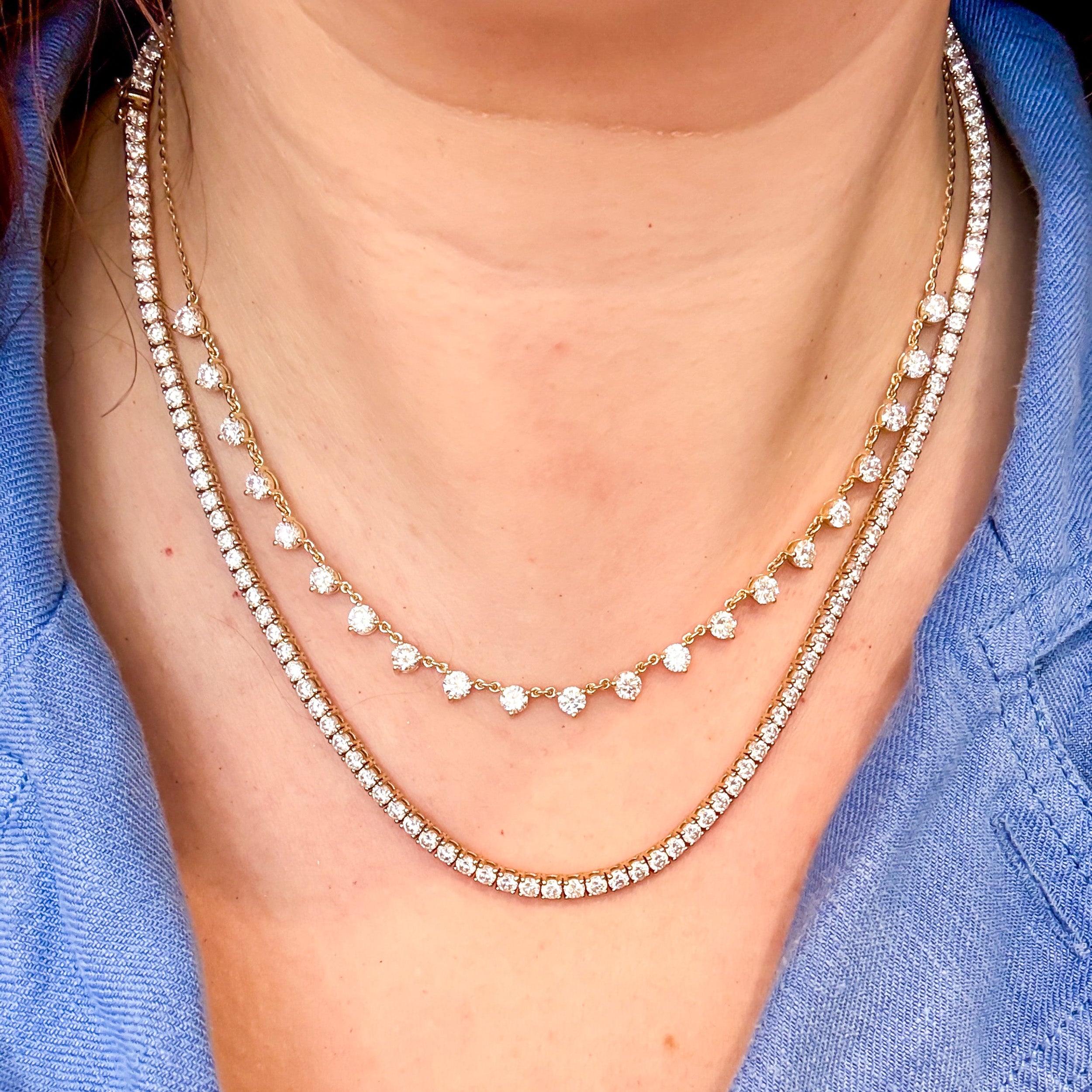 M & Co. Drop Station Necklace