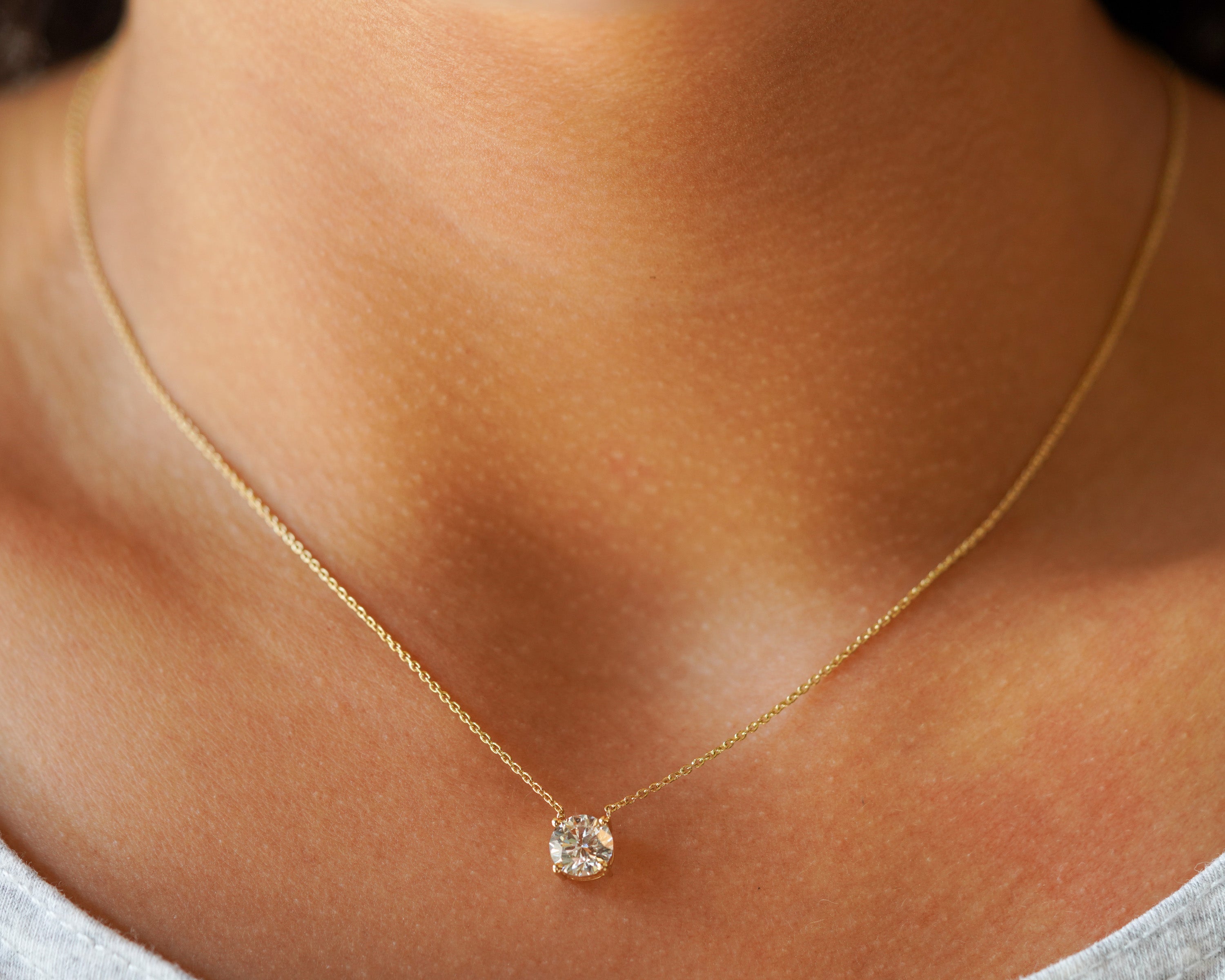 M & Co. Bezel & Prong Diamond Pendant Necklace,