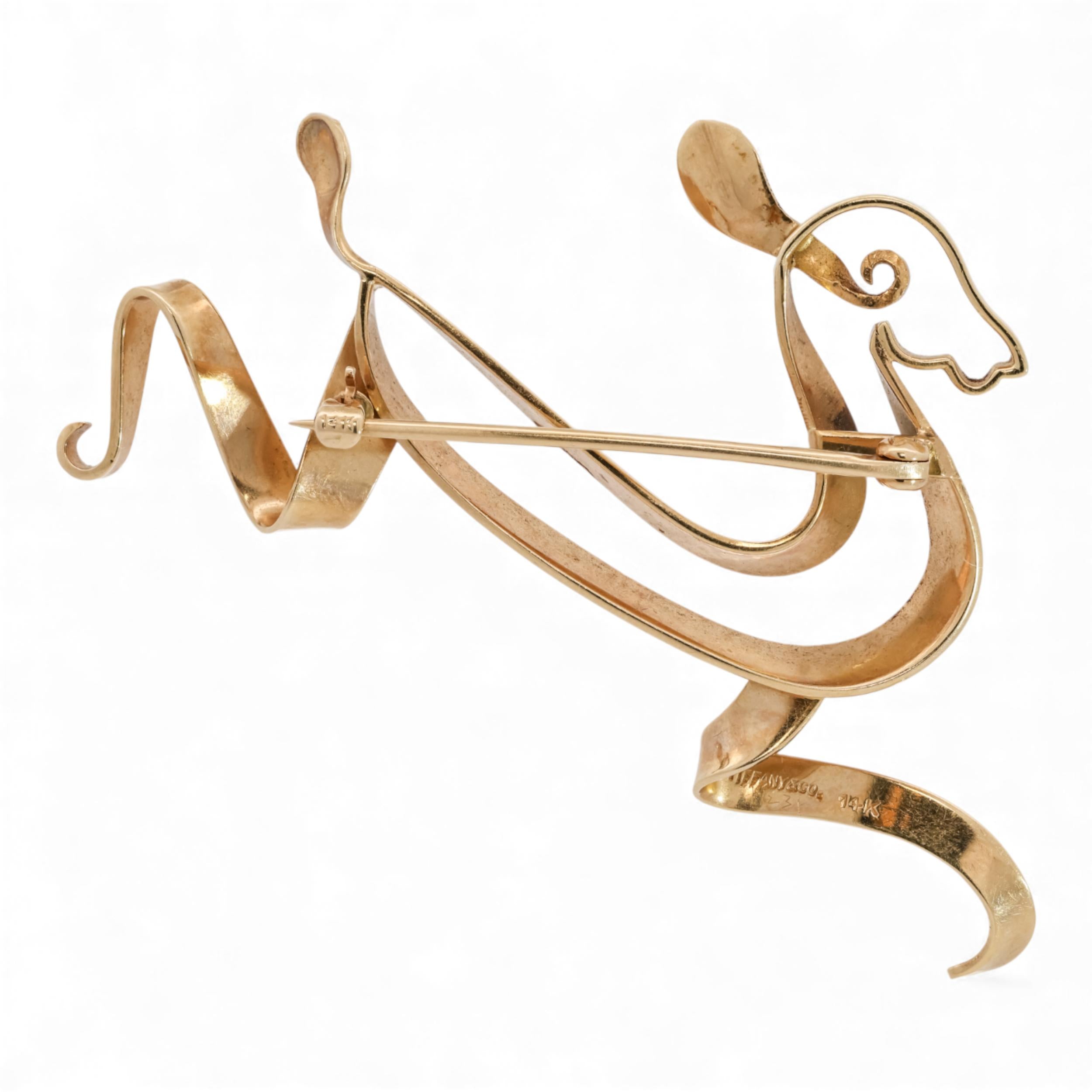 Tiffany & Co. Retro Deer Brooch
